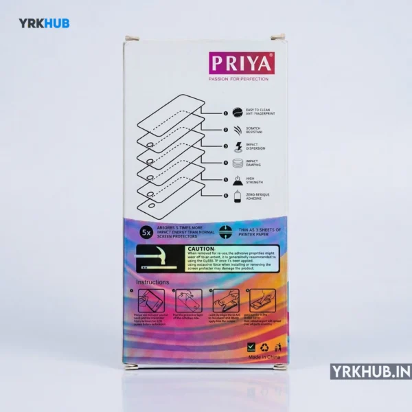 Alternative view of Priya 6D ESD Anti-Static Tempered Glass for OPPO A58 4G | 9H Edge-to-Edge Screen Protector