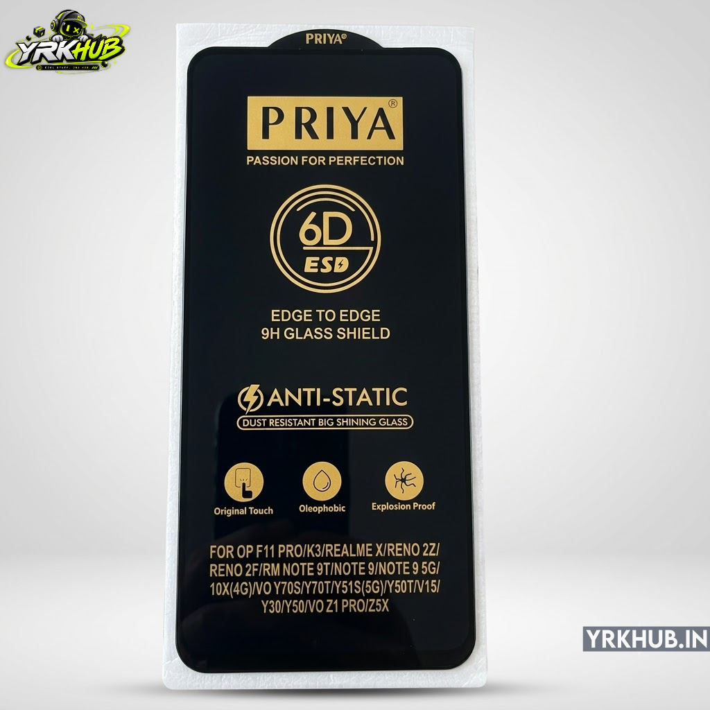 Priya Tempered Glass for Vivo Y30 | 9H Edge-to-Edge Screen Protector