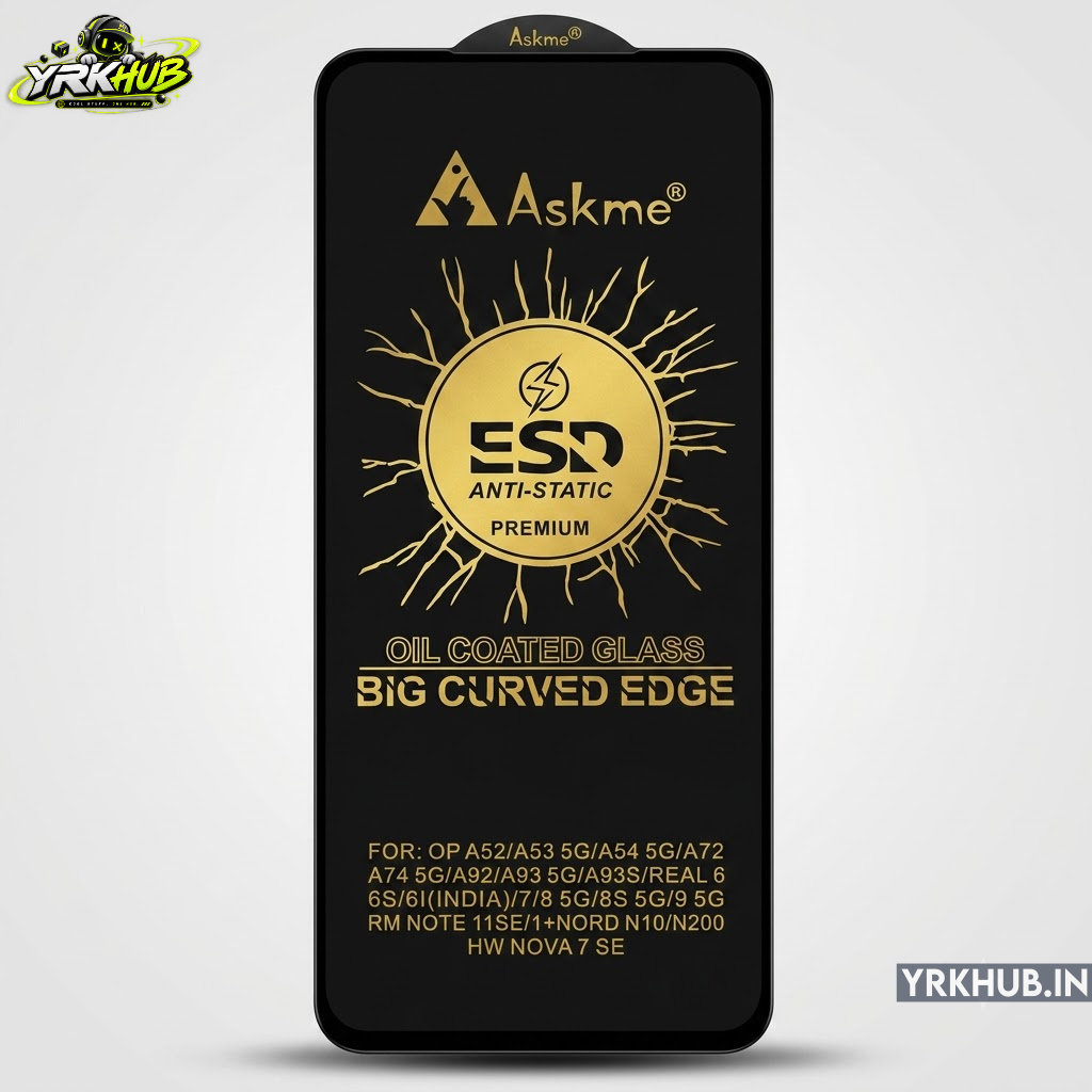 Askme Tempered Glass for Huawei Nova 7 SE | 9H Oil-Coated