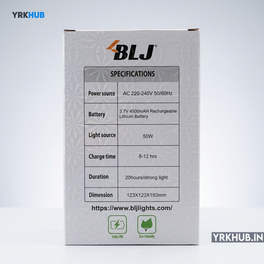BLJ BLJ-118 360° Rotating Rechargeable LED Search Light - Image 5