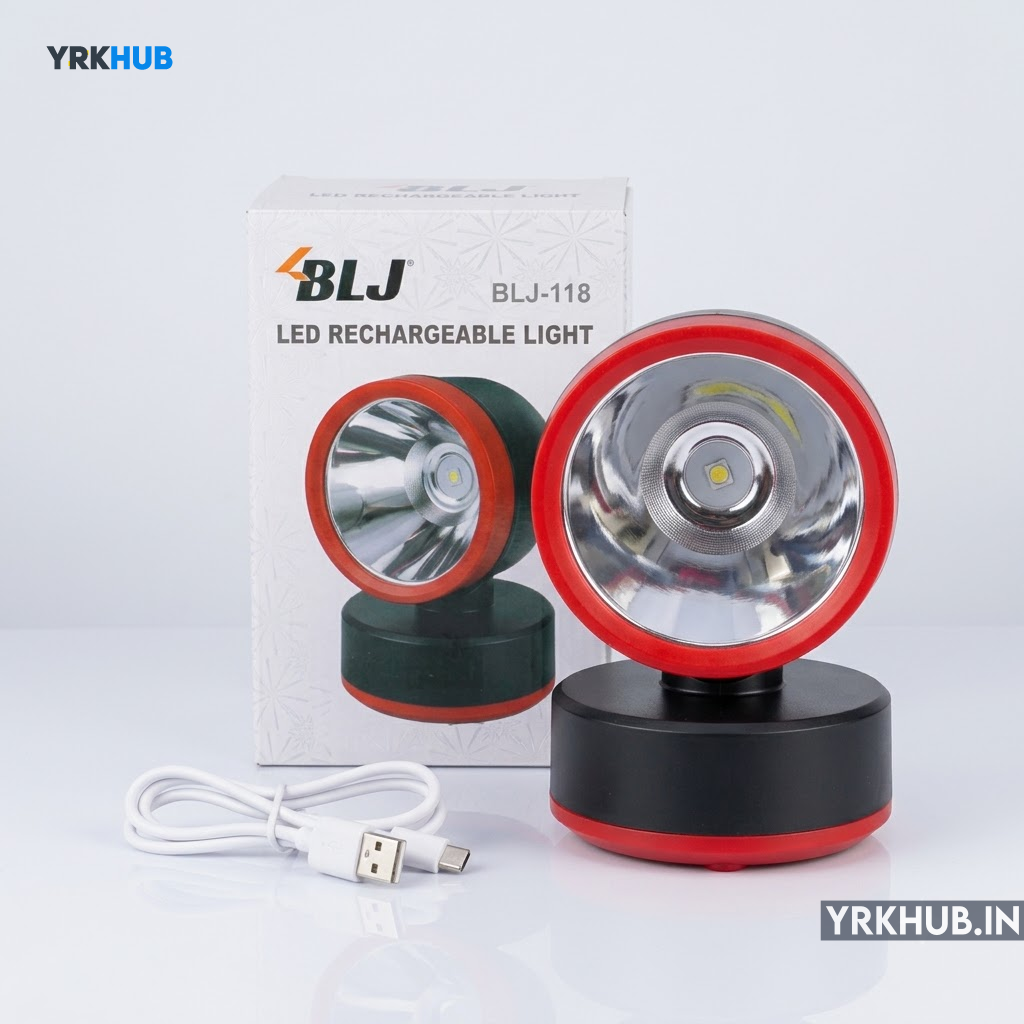 BLJ BLJ-118 360° Rotating Rechargeable LED Search Light - Image 6