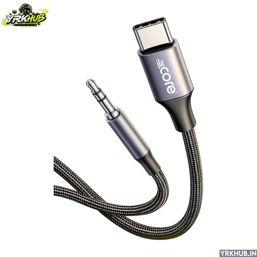 CORE CR-C2A USB Type-C to 3.5mm Audio Adapter | Braided Wire