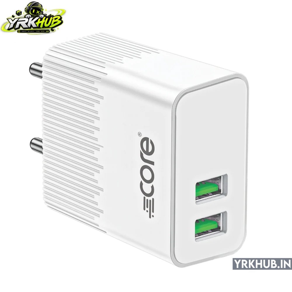 CORE CR-CH38 Zing 17W Dual USB Fast Charger with Type-C Port - Image 3
