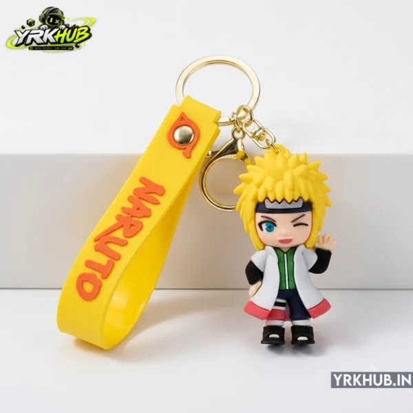 Anime Boy Keychain with Wrist Strap | Cute Cartoon Character Key Ring