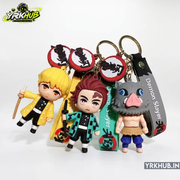 Set of 3 Anime Character Keychain